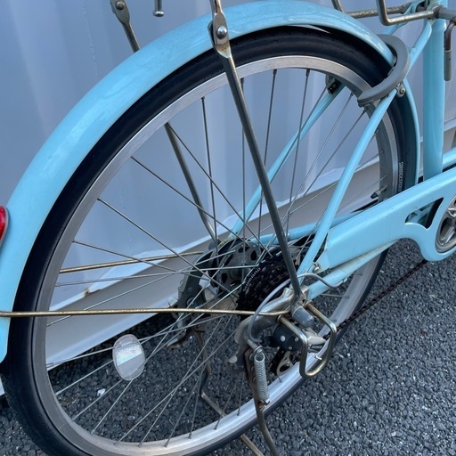 都内/千葉市引取】ママチャリ 26インチ 鍵/オートライト/6段変速付