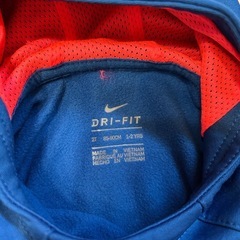 NIKE DRI-FIT 青裏起毛パーカー　85〜90cm ナイキの画像