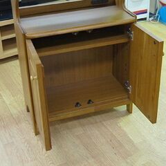 maruni 電話台 幅65.5×奥37×高85cm 扉収納付き コンセント付き テレフォンラック FAX台 キャビネット マルニ  札幌市 清田区 平岡の画像