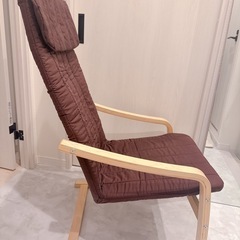 木製椅子 ブラウンの画像