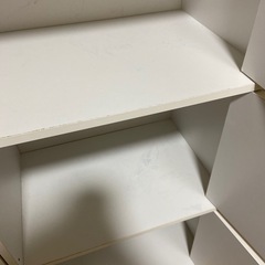 扉付き3段カラーボックス2個の画像