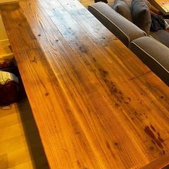 不要の為格安でお譲りします。　古材足場板を使ったデスク