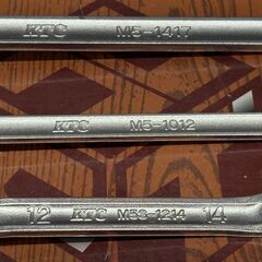 値下げしました！〇KTC ネプロス nepros M5S-1214/M5-1012/M5-1417 めがねレンチ 3点セット【中古】の画像