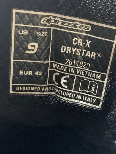 alpinestars（アルパインスター）　CR-X DRYSTAR ライディングシューズ