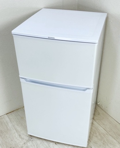 (送料無料) 2020年購入 美品 2ドア冷蔵庫 レンジがおける耐熱天板 ノンフロン
