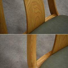 ≪yt1768ジ≫ [2脚セット] karimoku/カリモク家具 回転ダイニングチェア GA5257 大円卓シリーズ/回転椅子/和風/中古家具/宮城県仙台市 70111-14の画像