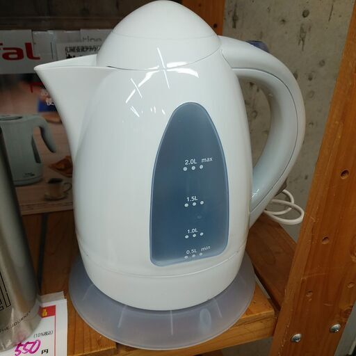 品質保証☆配達有り！1800円(税別）電気ケトル 2.0L　2024年製