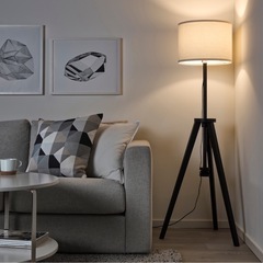 IKEA ラウテルス　フロアスタンド　ブラウン