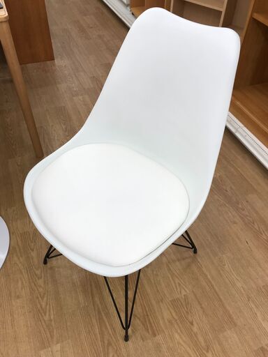 ★ジモティ割あり★ ニトリ チェア ホワイト クリーニング済み KJ7753