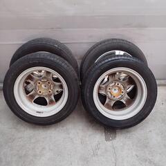 155/65R13　アルミ　タイヤ4本セット　No.90　軽自動車タイヤの画像