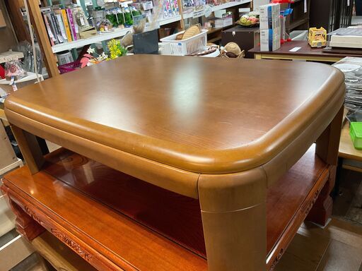 幅120cm　家具調こたつ　脚は折り畳めます。