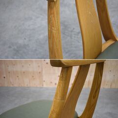 ≪yt1769ジ≫ karimoku/カリモク家具 回転ダイニングチェア GA5257 大円卓シリーズ/回転椅子/和風デザイン GA5257SN 中古家具/宮城県仙台市 70111-15の画像