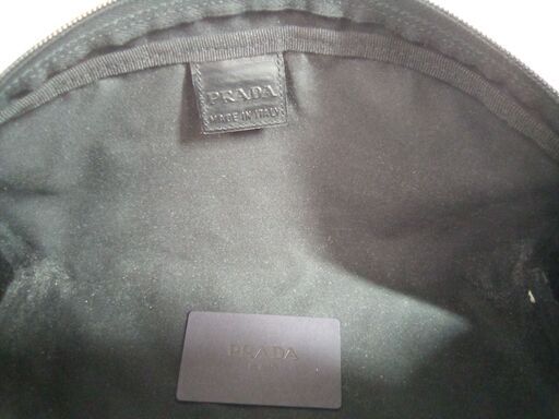 PRADA プラダ PANTOFOLE DONNA IN TESSUTO スリッパ 37 ブラック ポーチ付き ギャランティカード有 