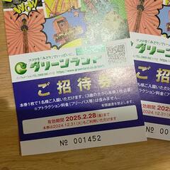 グリーンランド入場券2枚の画像