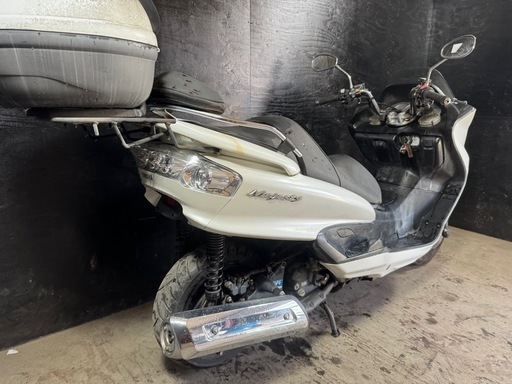 ★支払い総額3.8万円★買取強化中！どんなバイクも買取ます！ヤマハ　マジェスティC250 SG03J リアキャリア、リアボックス付き！フェンダーレス！