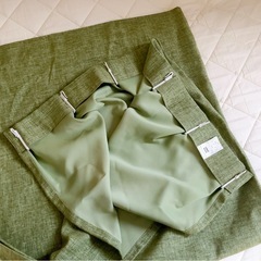 決まりました！ニトリ  NITORI カーテン　２枚セット　グリーンの画像