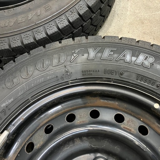 【3336】18〜22年 145/80R13 グッドイヤー アイスナビ7 タント ムーブ ミラ コンテ ラテ スタッドレス