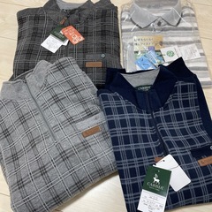 ハーフジップポロシャツ