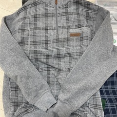 ハーフジップポロシャツの画像