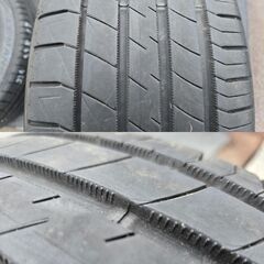 タ外 DUNLOP LE MANS-V 225/55R17 4本セット 2021年 バリ山 アルファード フォレスター フーガの画像