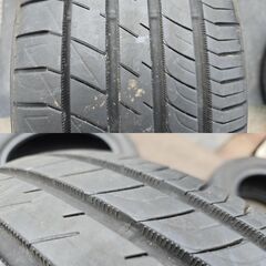 タ外 DUNLOP LE MANS-V 225/55R17 4本セット 2021年 バリ山 アルファード フォレスター フーガの画像