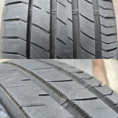 タ外 DUNLOP LE MANS-V 225/55R17 4本セット 2021年 バリ山 アルファード フォレスター フーガの画像