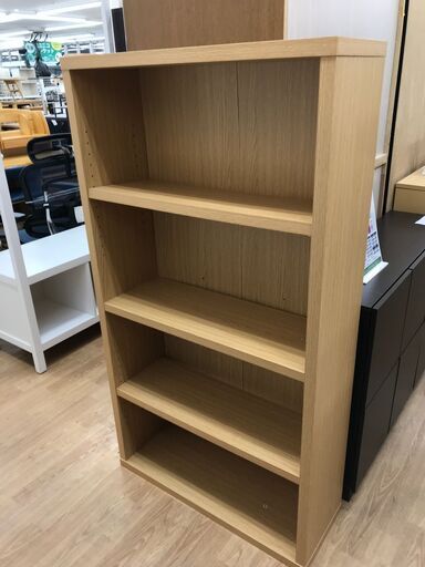 ★ジモティ割あり★  本棚 ナチュラル H147×W80×D29 クリーニング済み KJ7760