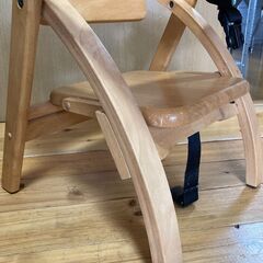 アカチャンホンポ AKACHAN365 ベビーチェア 木製折りたたみ ローチェア 子供椅子　椅子の画像