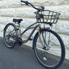 26インチ ビーチクルーザー ギア付き 自転車 新品