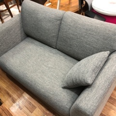 2人掛けソファ　布　グレー