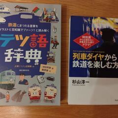 【鉄道書籍セット】２冊　★テツ語辞典　★列車ダイヤから鉄道を楽しむ方法