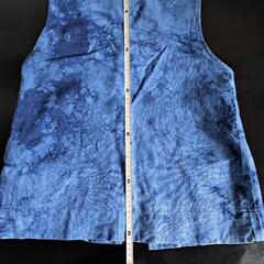 藍染 リバーシブル ベスト【ボタンなし】の画像