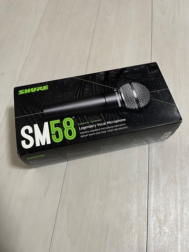 SHURE SM58 スイッチ付き　ダイナミックマイク