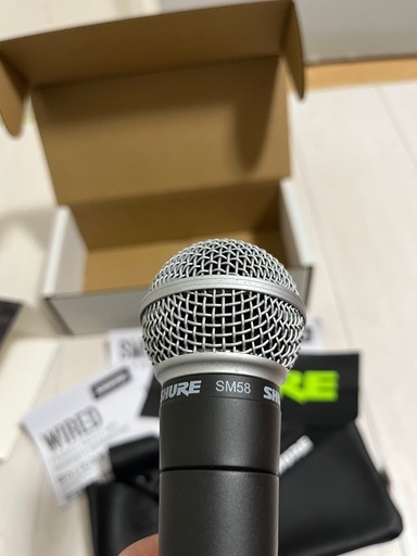 SHURE SM58 スイッチ付き　ダイナミックマイク