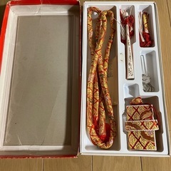 七五三　小物　はせはこ　帯締め、しごき（黄色）