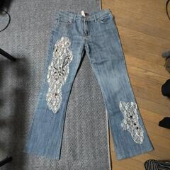 レディース ブーツカットデニム