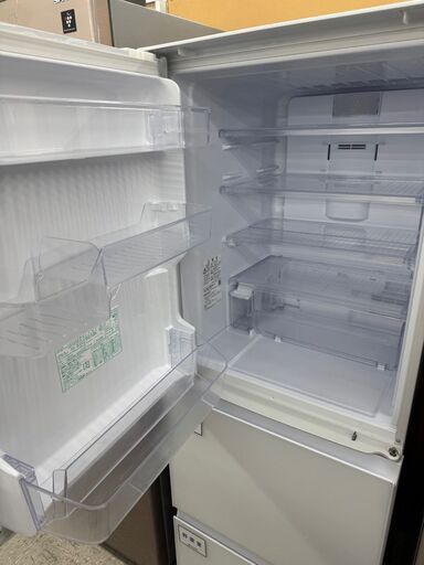 SHARP 2019年 356L 両開き SJ-GW36E-W 冷蔵庫 自動製氷 SHARP 3ドア冷蔵庫 SJ-GW36E-W 2019年製 356L 自動製氷機能搭載 左右