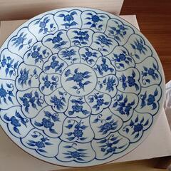 橘　唐草模様大皿