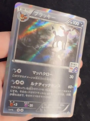 ポケモンカード　ブラッキー　ナイトバトル優勝プロモ　美品