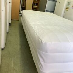 【お取引中】MUJI 無印良品 脚付きマットレス 洗えるカバー ポケットコイルシングルベッド★0102★の画像