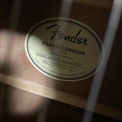 Fender アコースティックギター CD-60Sブラック　ギターストラップ　ギタースタンド　ギターケース　アコギ　黒　フェンダーの画像