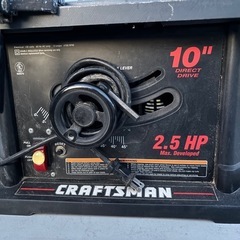 CRAFTSMANテーブルソーの画像