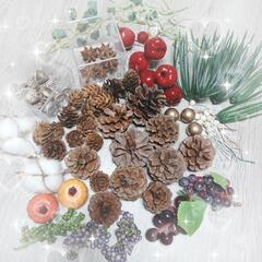 冬物SALE！松ぼっくりなど色々なパーツ