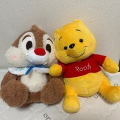 ディズニー　ぬいぐるみ　チップとデール くまのプーさん　