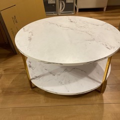 【決定しました❕】大理石柄　ローテーブル　LOWYAの画像
