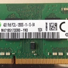 ノートパソコン メモリ 4GB PC3L-12800S 1枚