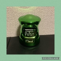 【新品未使用】2万円貯まる mini貯金箱 グリーン メタリックの画像