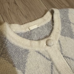 【決まりました】GU アーガイルショートカーディガンの画像