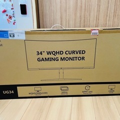 【超美品・箱付き】Z Z-Edge 湾曲ゲーミングモニター 165Hz ウルトラワイドモニター 34インチ ディスプレイ 曲面 LED UG34 の画像