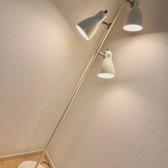 スタンドライト　フロアライト　照明　白　の画像